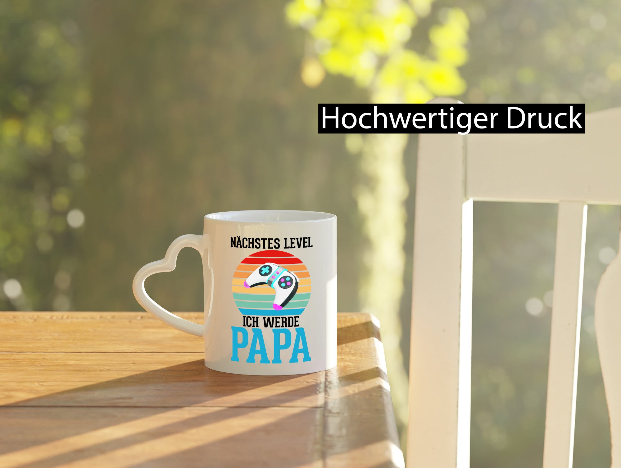 Nächstes Level ich werde Papa | Ankündigung Gamer Geschenkidee Humor Tasse