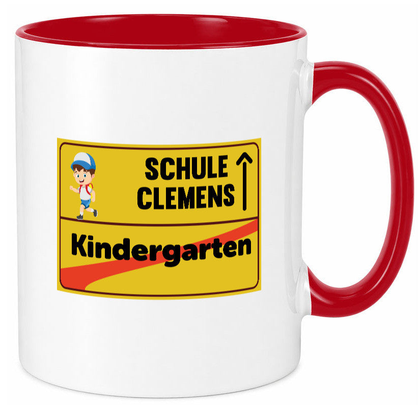 Bye Kindergarten | Schule Clemens Geschenkidee Humor Tasse