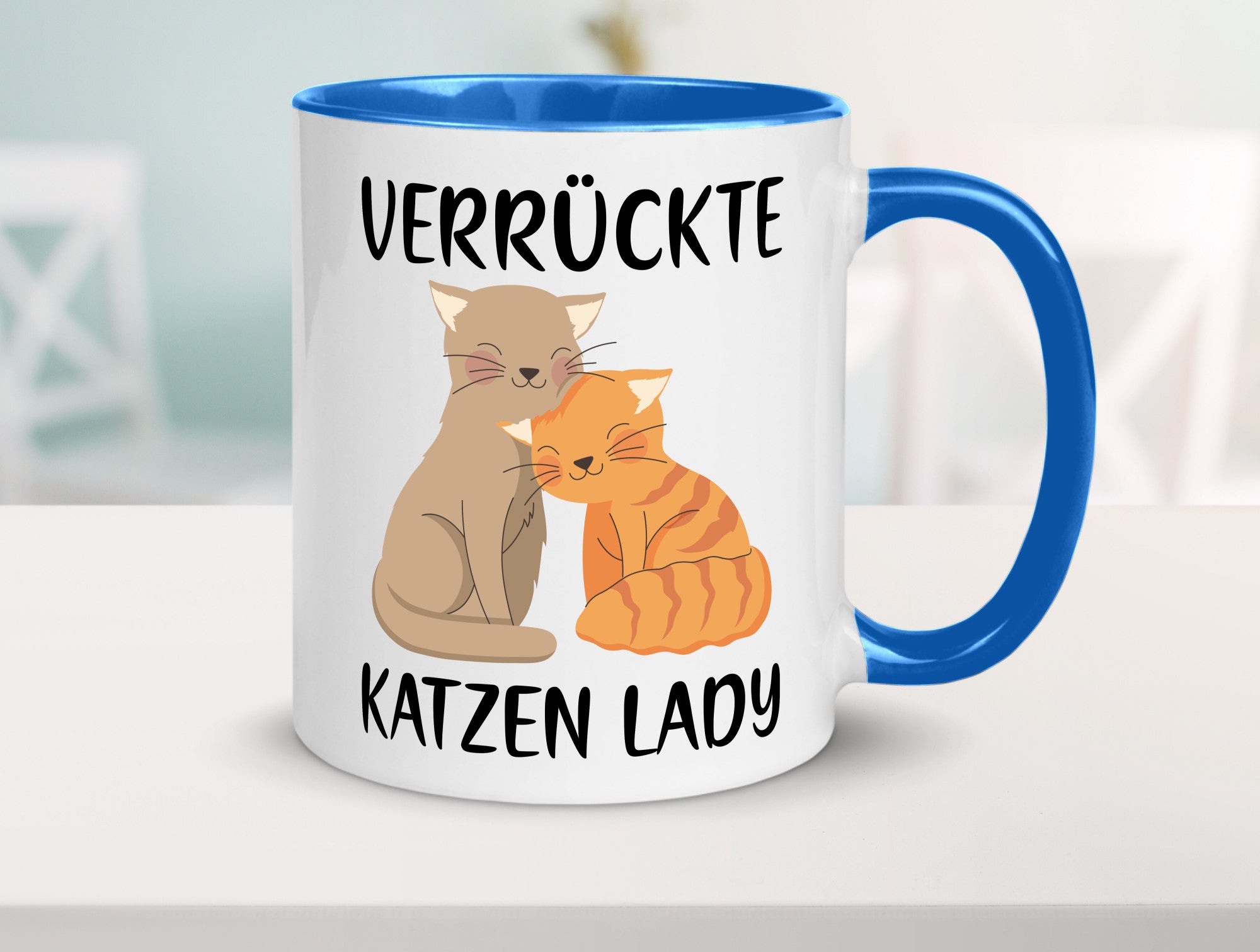 Verrückte Katzen Lady | Ich liebe Katzenliebhaber Geschenk Tierliebhaber Humor