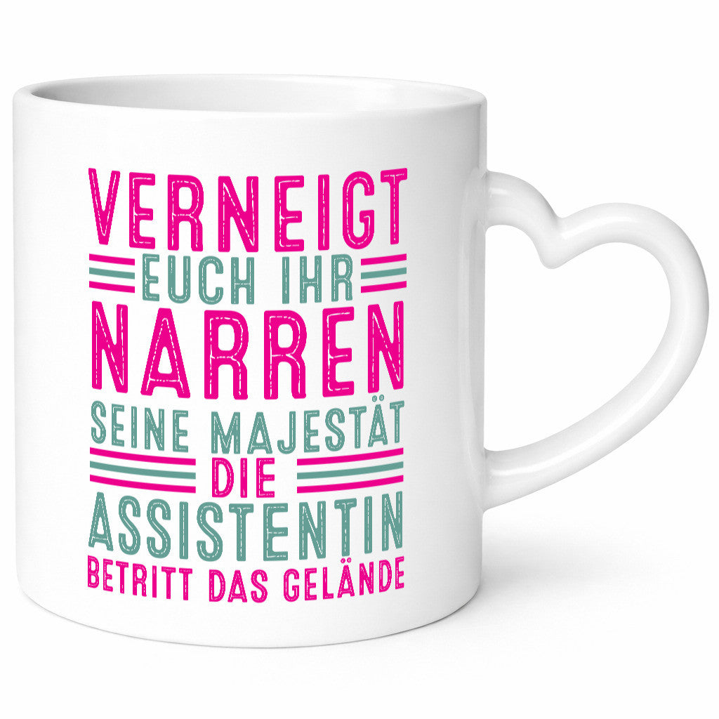 Verneigt euch: Assistentin | Assistenz Hilfskraft v2 lustiger Spruch Geschenk