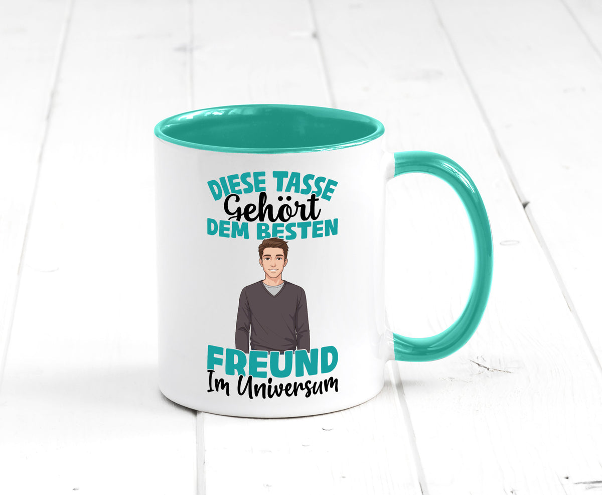 Im Universum: Freund | Beziehung Partner Liebe Geschenk Humor Geschenkidee Tasse