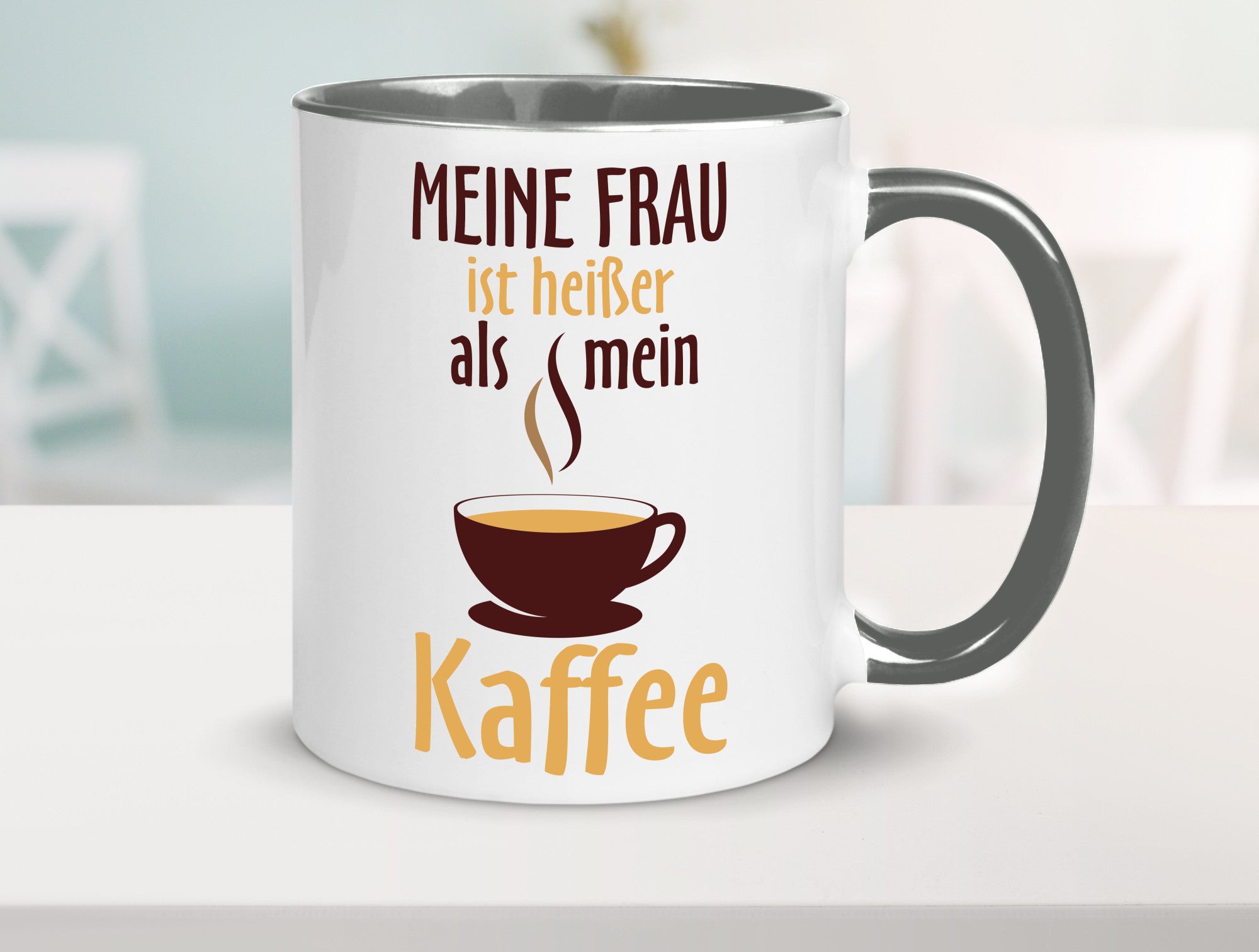 Meine Frau ist heißer als Kaffee | Ehe Partnerschaft Geschenk Humor