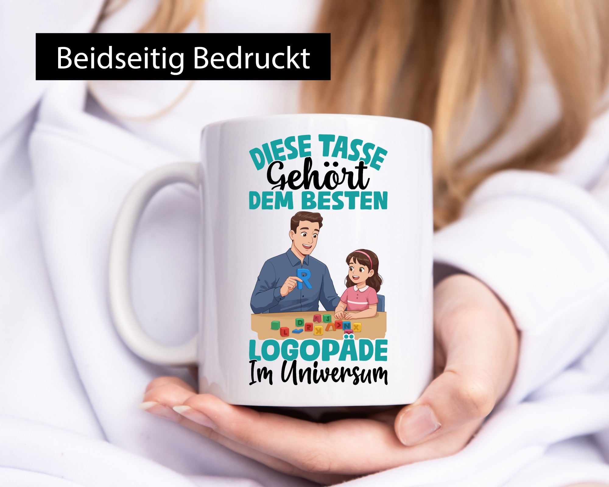 Im Universum: Logopäde | Sprachtherapie lustig Humor Geschenkidee Geschenk Tasse
