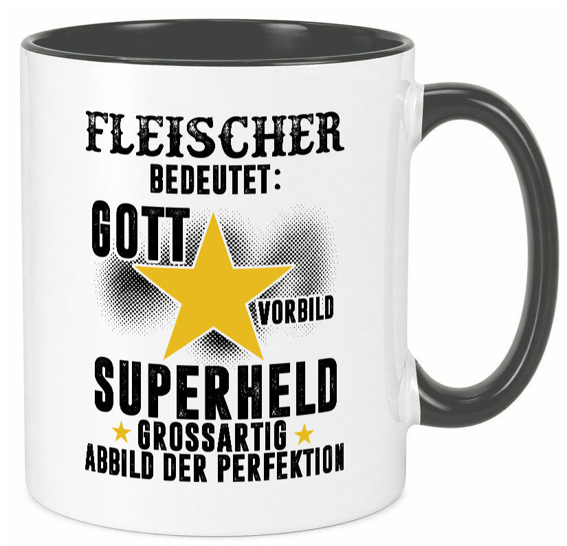 Bedeutung von Fleischer | Schlachterei lustig Humor Geschenkidee Geschenk Tasse