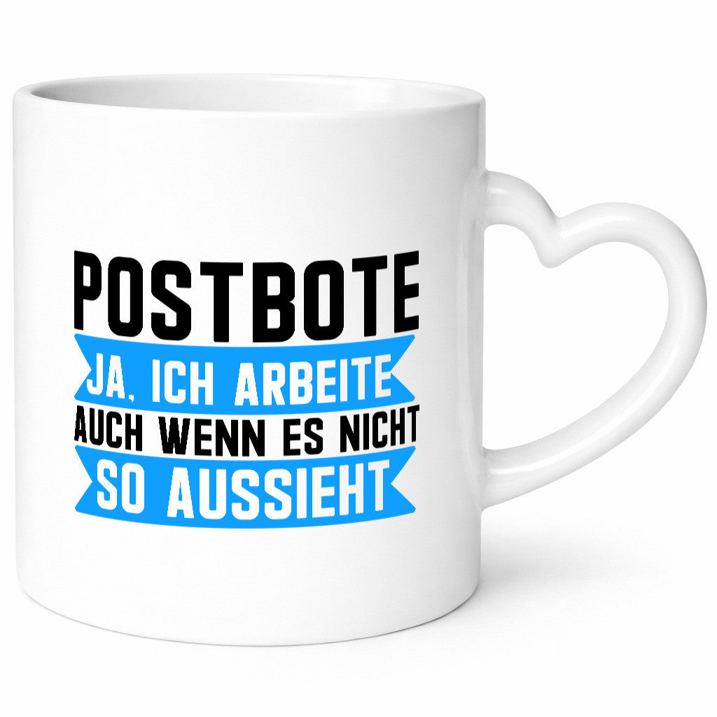 Ja ich arbeite | Postbote Briefträger Paketdienst Geschenkidee Arbeit Kollegen