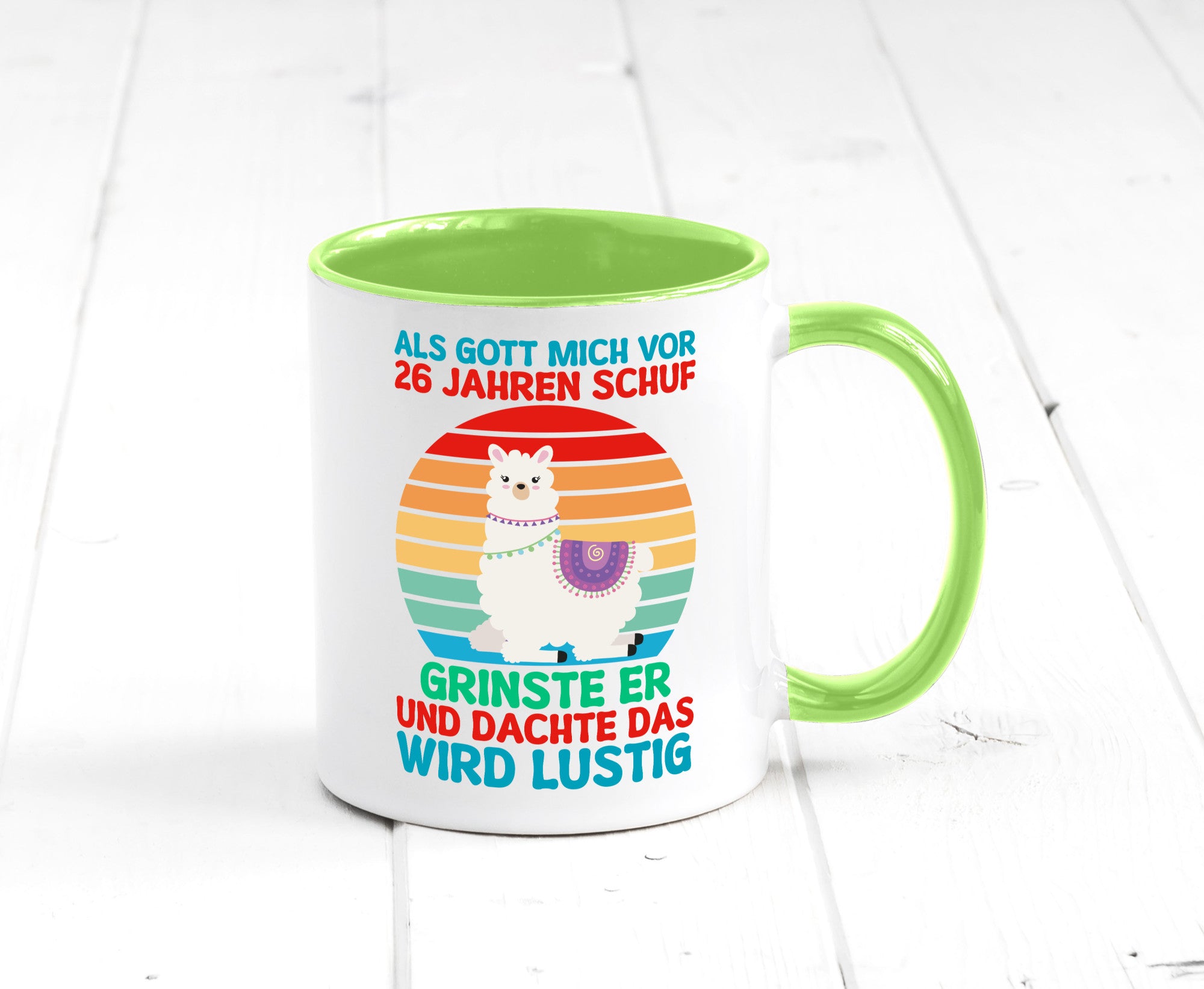 26. Geburtstag | 26 Jahre Gut Schuf mich Lama v2 lustiger Spruch Geschenk