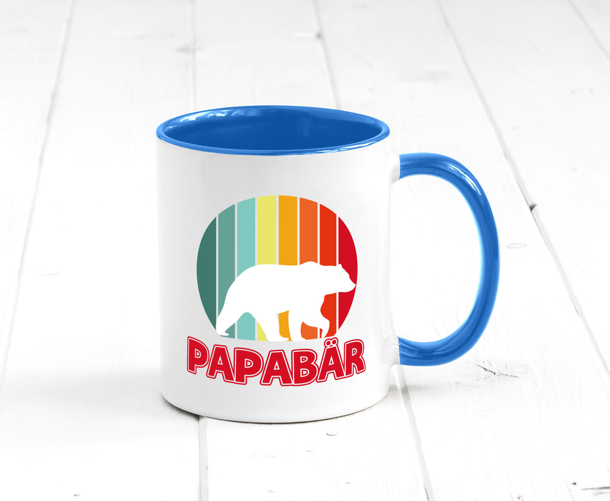 Papabär | Papa Tasse Vater Vatertag Bär lustiger Spruch Geschenk Familie