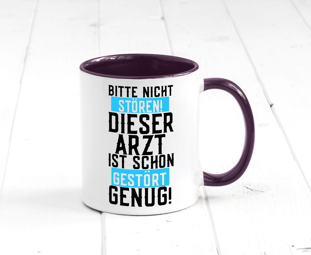 Bitte nicht stören | gestörter Arzt Sarkasmus Klinik Geschenkidee Humor Tasse