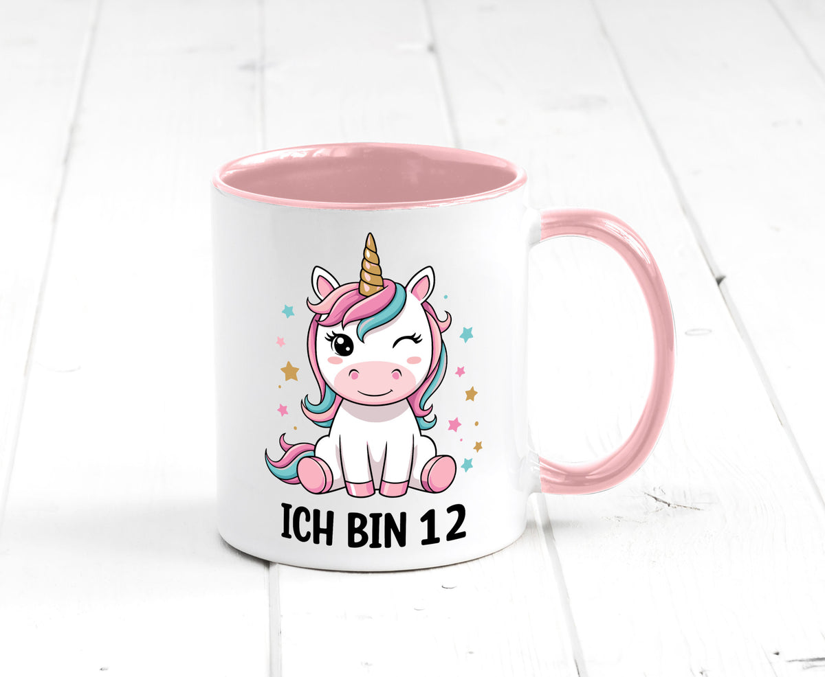 12. Geburtstag | 12 Jahre Einhorn Mädchen lustig Geschenkidee Geschenk Tasse