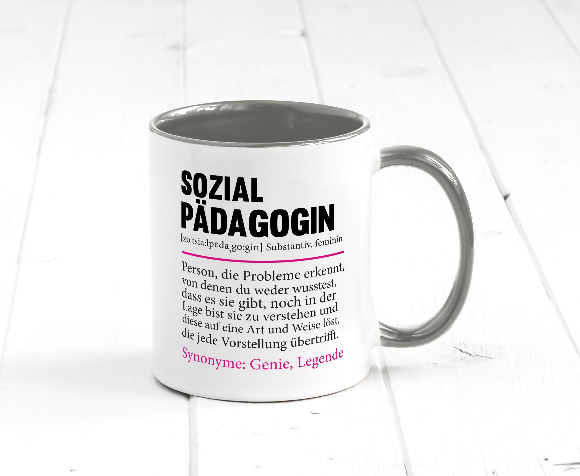 Sozialpädagogin | Spruch lustig Humor Pädagogin v2 Geschenkidee Geschenk Tasse