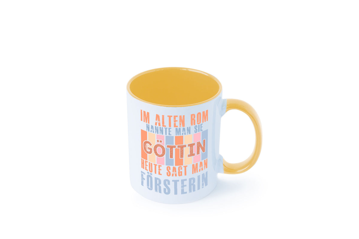 Heute sagt man: Försterin | Forst Arbeit lustig Kollegen Büro Geschenk Tasse