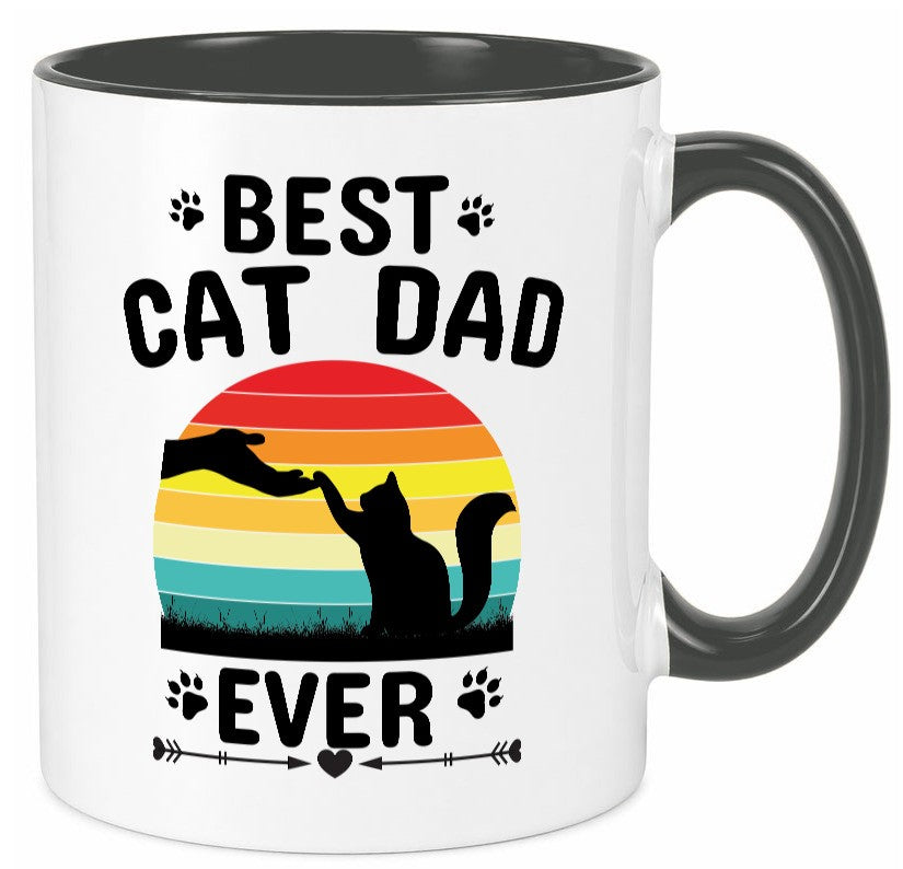 Best Cat Dad Ever lustiger Spruch Geschenk Humor Geschenkidee Tasse