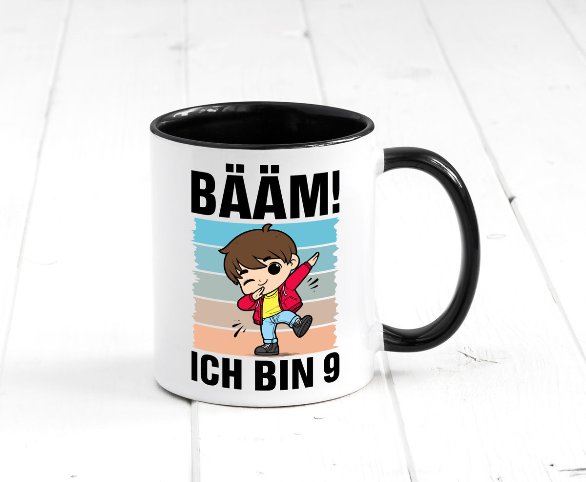 9. Geburtstag | Ich bin 9 Jahre Bäääm Dabbing Kind lustig Geschenkidee Geschenk Tasse