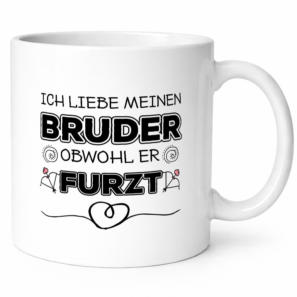 Ich liebe meinen Bruder | Furz Geschwister Statement Geschenk Humor