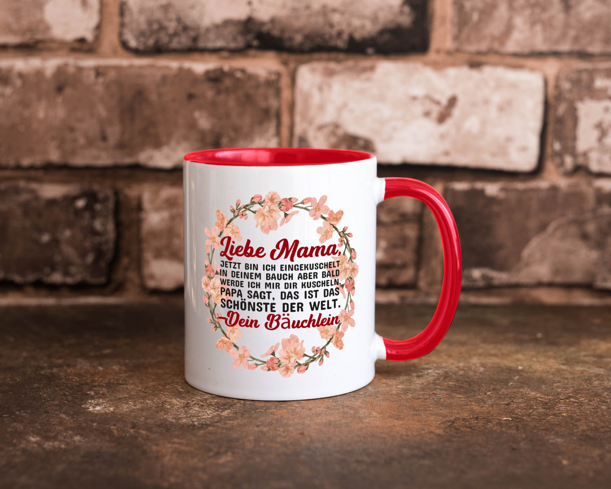 Liebe Mama | Schwangerschaft Tasse Baby süß Humor Familie Geschenkidee