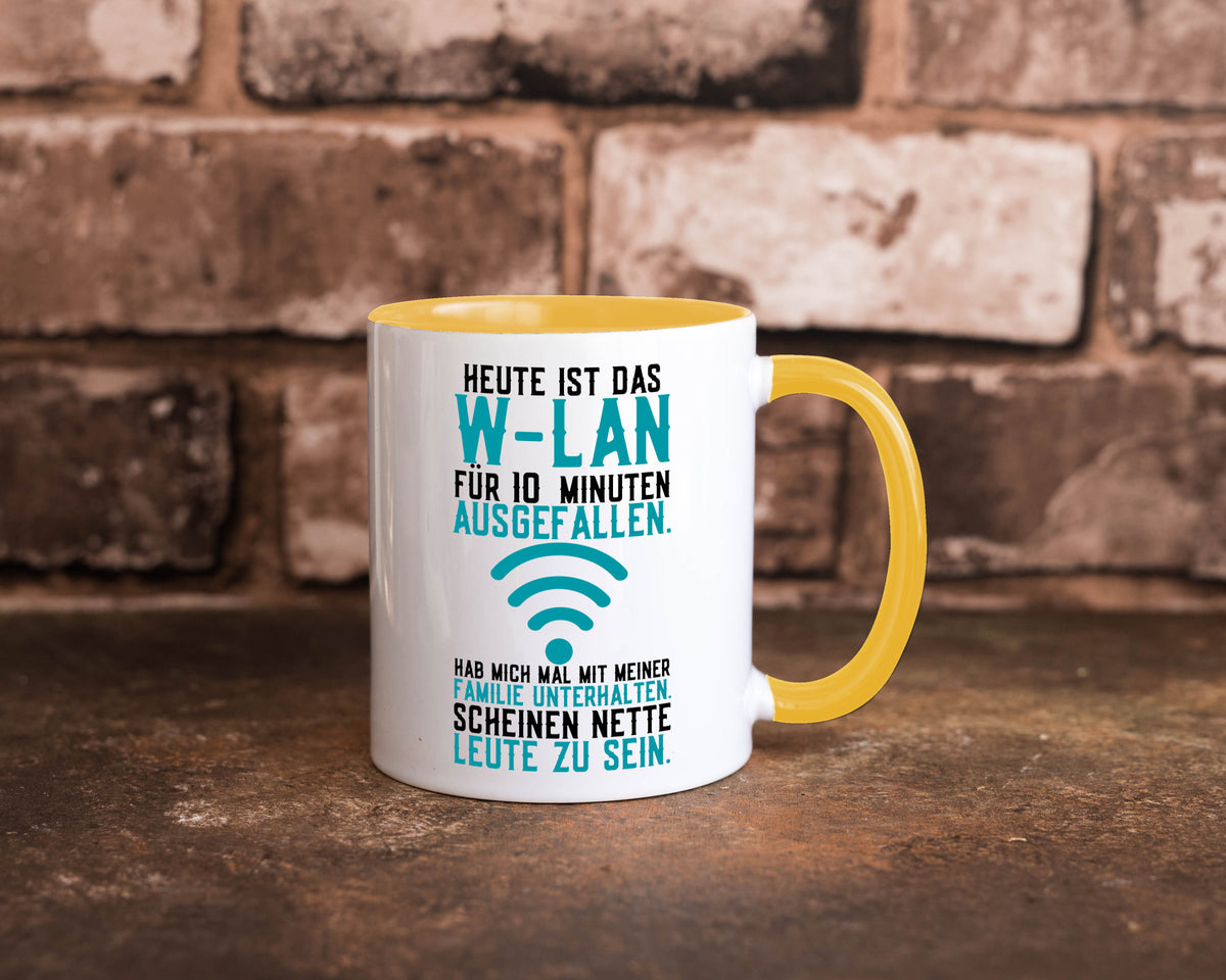 10 Minuten W-Lan Ausfall | Nerd Computer PC Gamer lustig Humor Geschenkidee Tasse