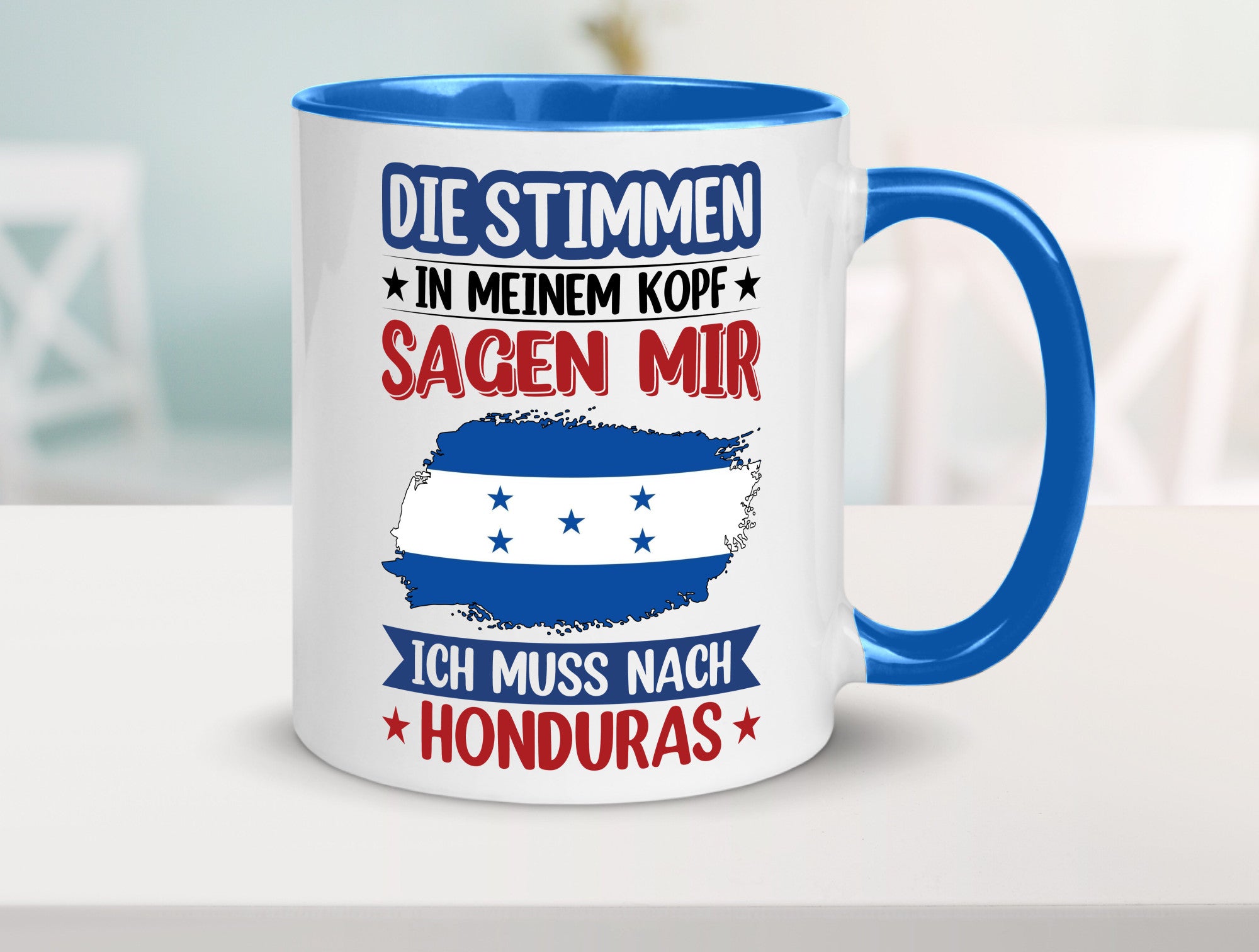 Honduras | Urlaub Stimmen in meinem Kopf Traumland Geschenkidee Humor Tasse