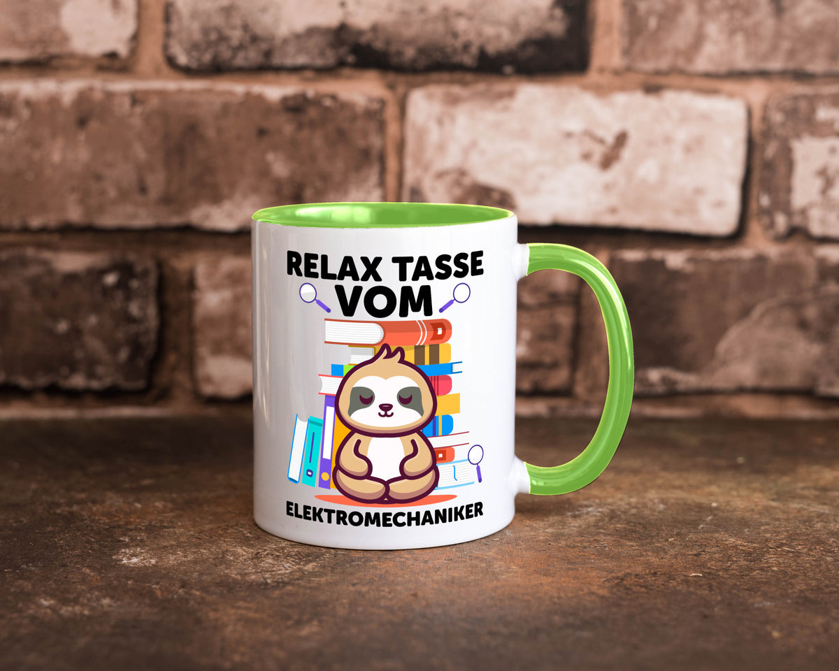 Relax Tasse: Elektromechaniker | Mechaniker Geschenk Humor Geschenkidee