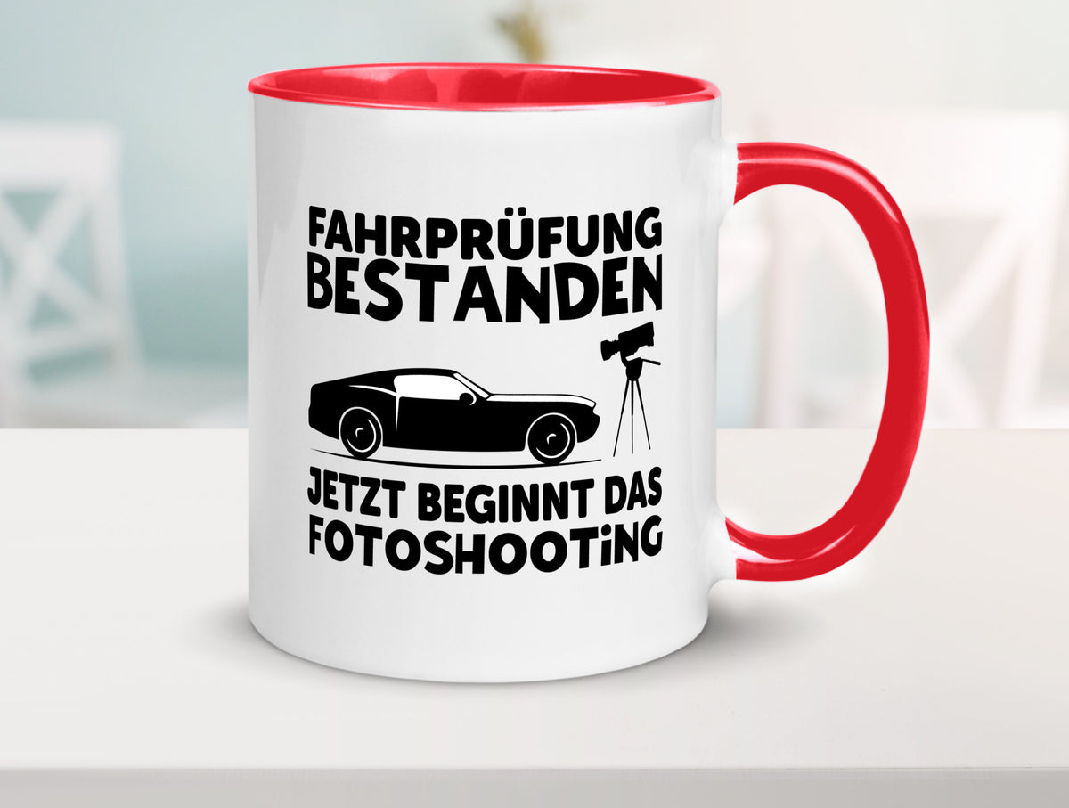 Fahrprüfung bestanden | Autofahren Führerschein Geschenk Humor Geschenkidee Tasse