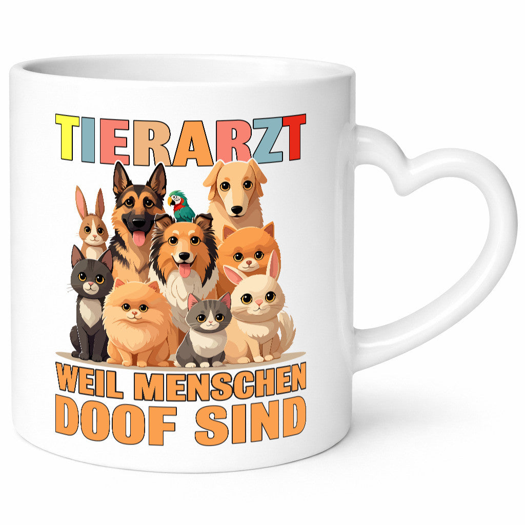 Tierarzt weil Menschen doof sind | Tierärztin lustig Tierliebhaber Humor