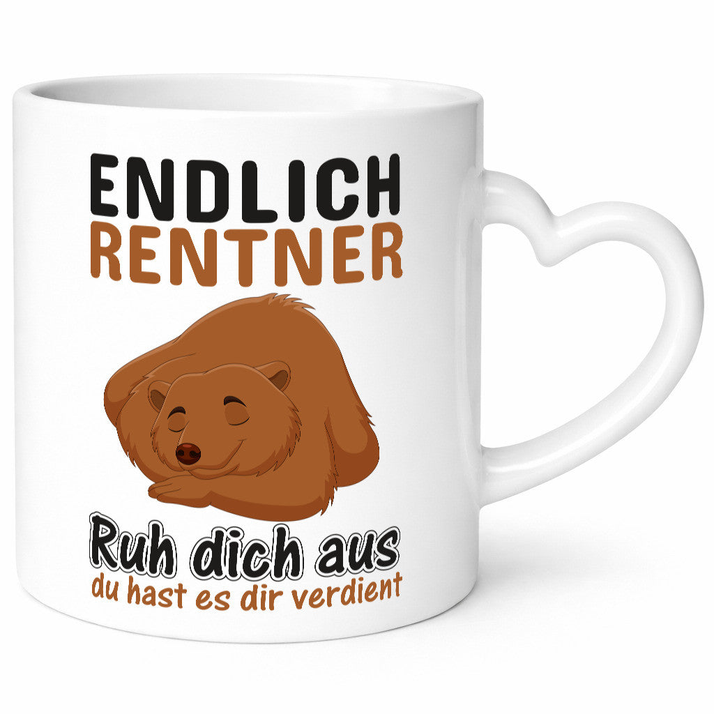 Endlich Rentner | Ruhestand Tasse Rente genießen Geschenk Jubiläum lustiger