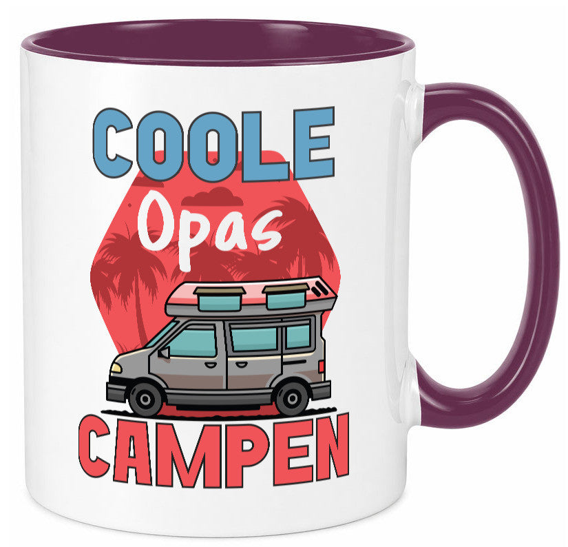 Coole Opas campen | Campingwagen Palmen Geschenk Familie Geschenkidee lustiger