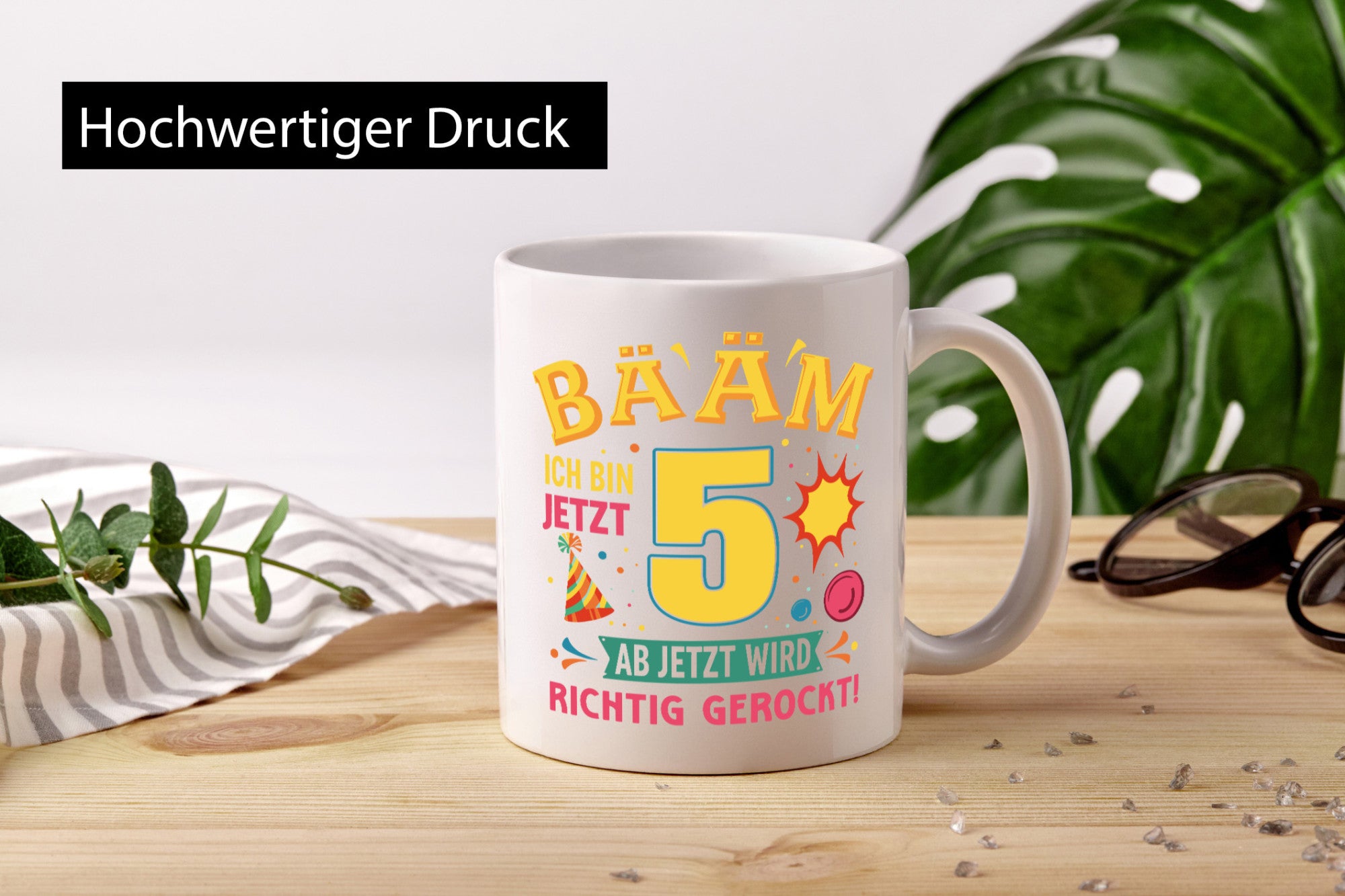5. Geburtstag | 5 Jahre ab jetzt wird richtig gerockt Geschenk Geschenkidee