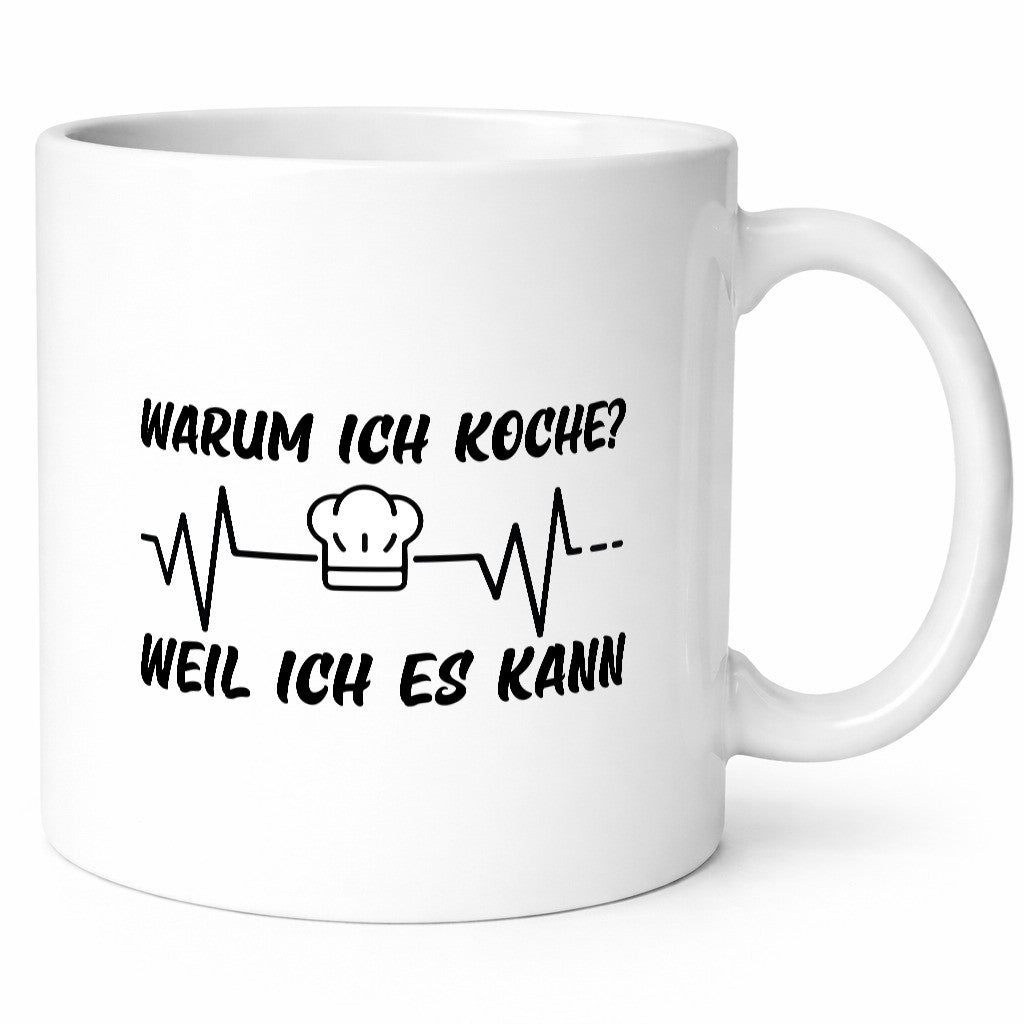 Ich koche weil es kann | Koch Küchenchef Herzschlag lustig Arbeit Kollegen Büro Tasse