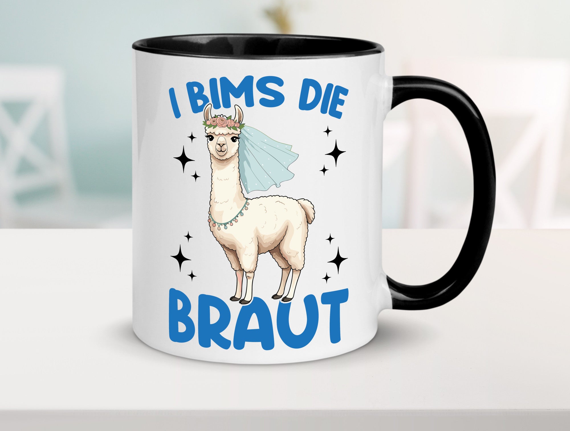 I Bims die Braut | Lama JGA Hochzeit lustig Humor Geschenkidee Geschenk Tasse