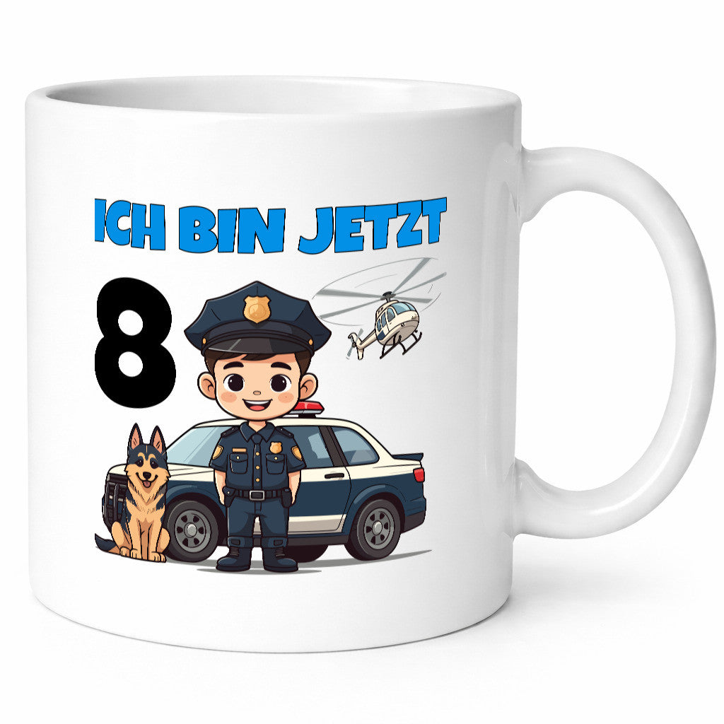 8. Geburtstag | 8 Jahre Polizei Kind Polizeiauto lustig Geschenkidee Geschenk