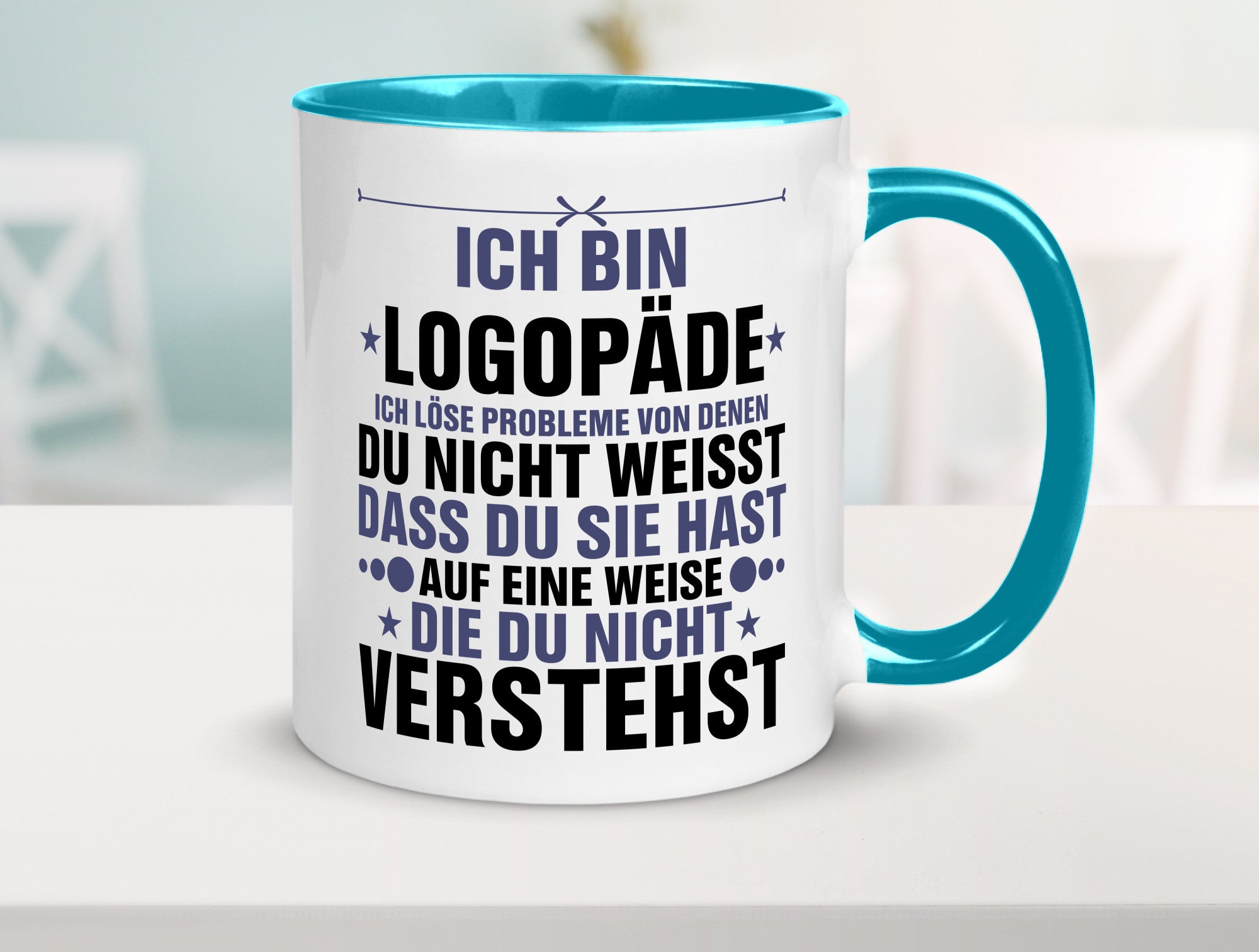 Löse Probleme: Logopäde | Sprachtherapie v2 Geschenkidee Humor Tasse