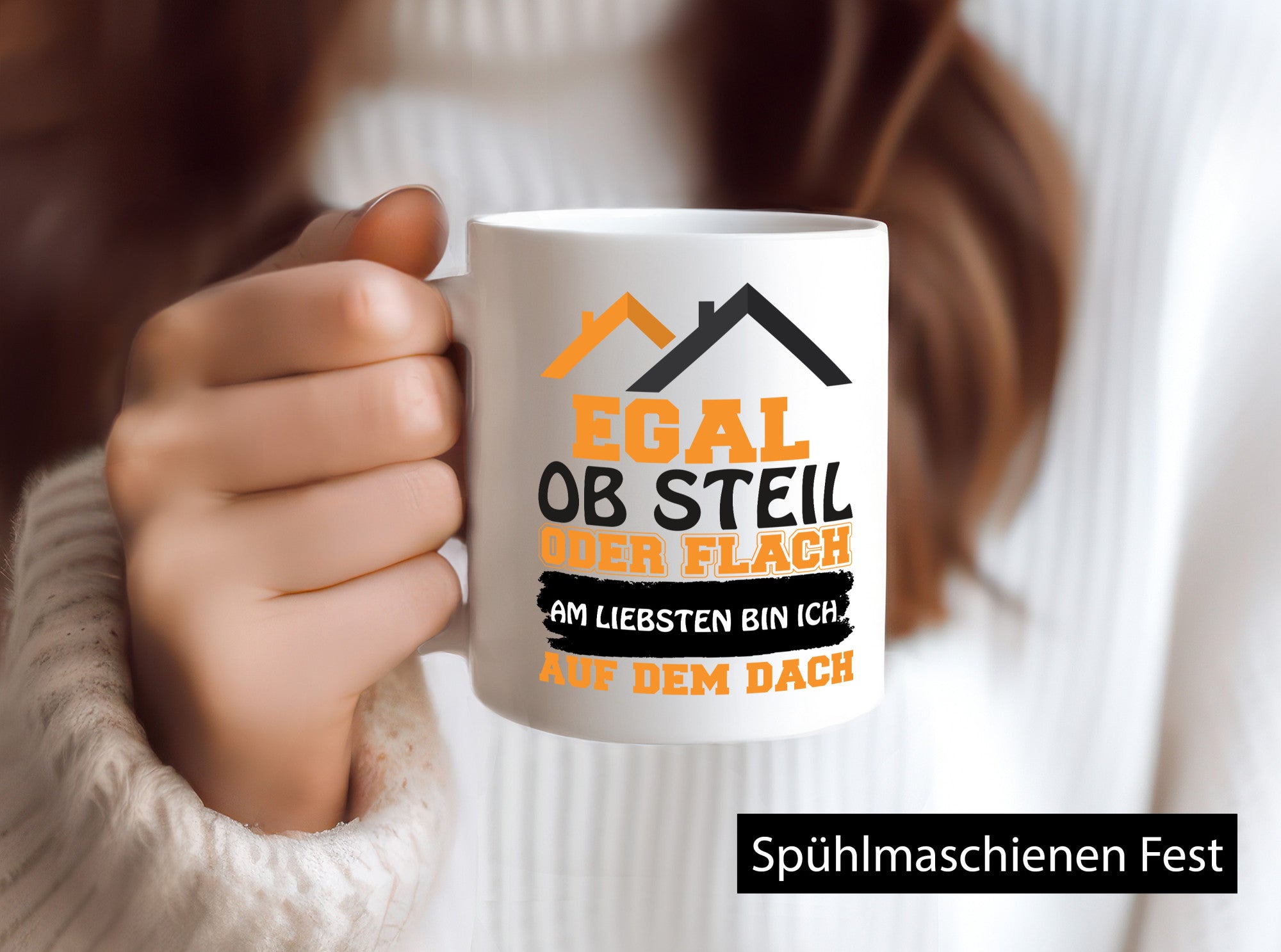Dachdecker Spruch | Beruf Tasse lustiger Geschenk Arbeit Kollegen Büro