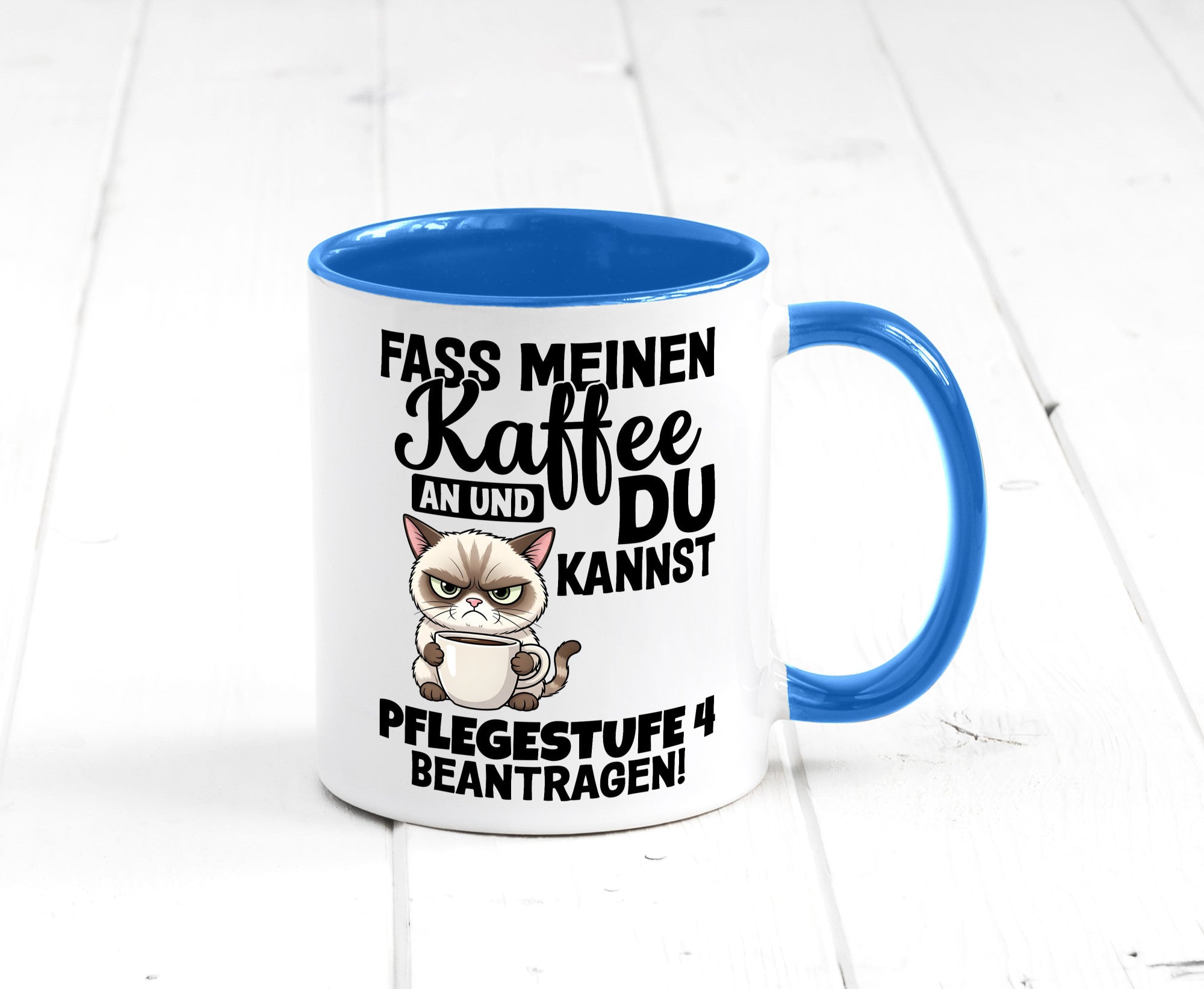Fass meinen Kaffee an | Pflegestufe 4 Krankenschwester v3 Geschenkidee Humor