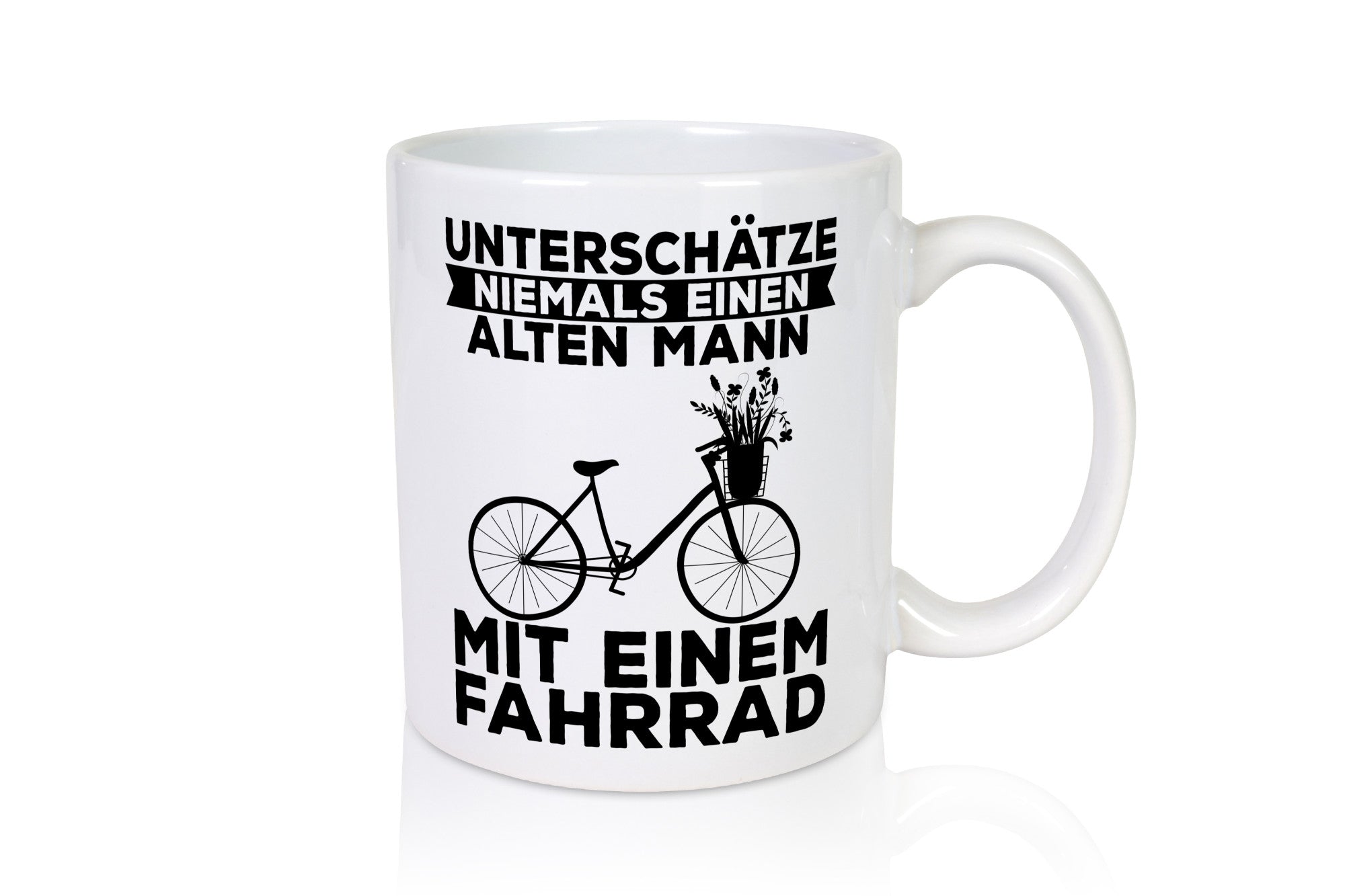 Unterschätze niemals einen Alten mann | Fahrad Fahren Geschenk Humor