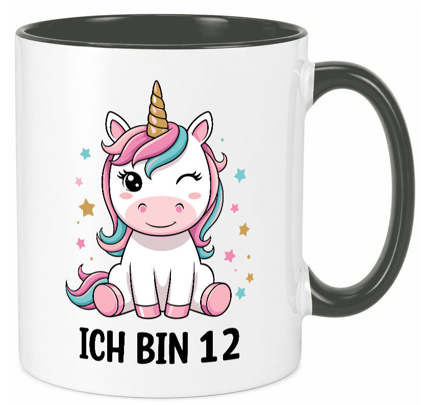 12. Geburtstag | 12 Jahre Einhorn Mädchen lustig Geschenkidee Geschenk Tasse