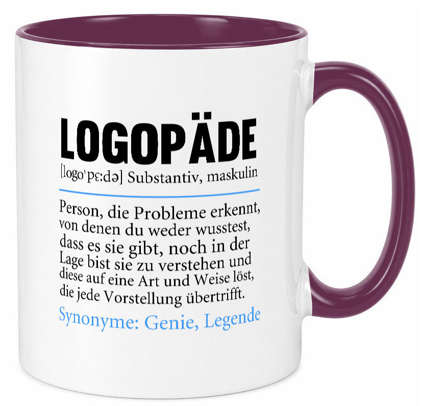 Logopäde | Spruch lustig Sprachtherapie Beruf lustiger Geschenk Arbeit Kollegen