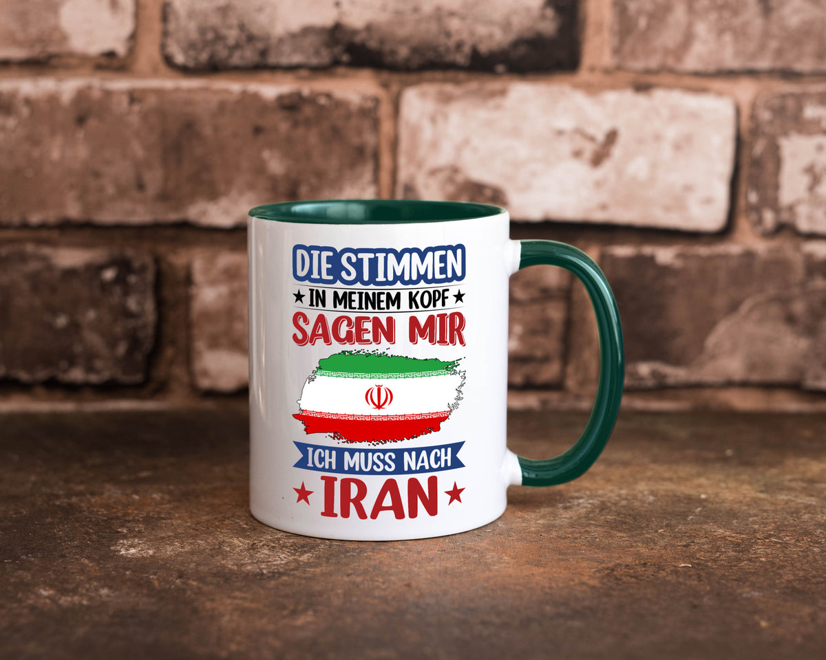 Iran | Urlaub Stimmen in meinem Kopf Traumland Humor Geschenkidee Tasse