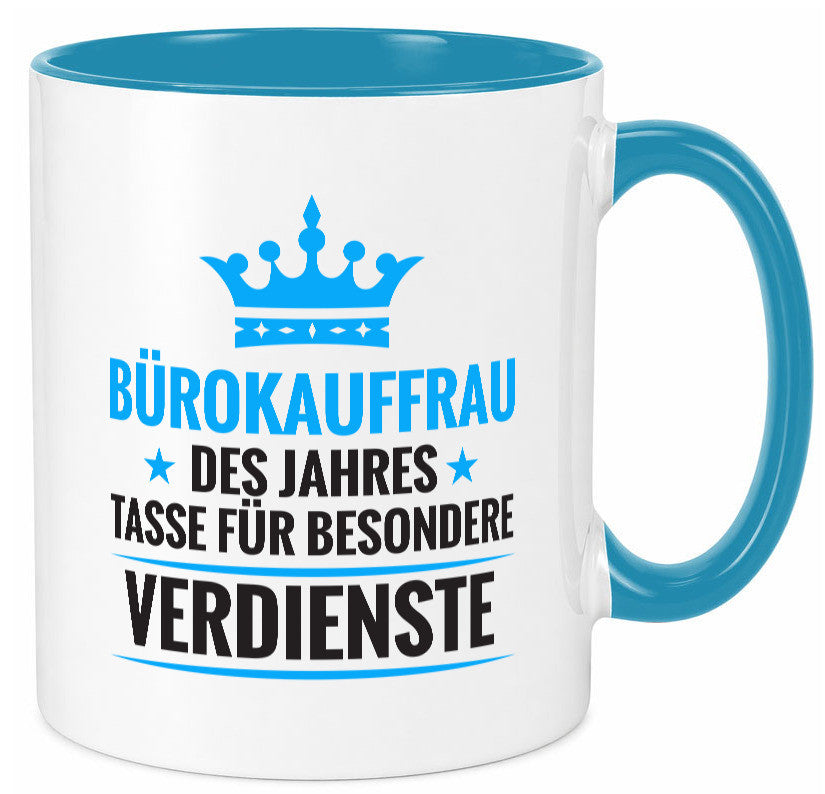 Besonderer Verdienst: Bürokauffrau | Kauffrau lustig Arbeit Kollegen Büro