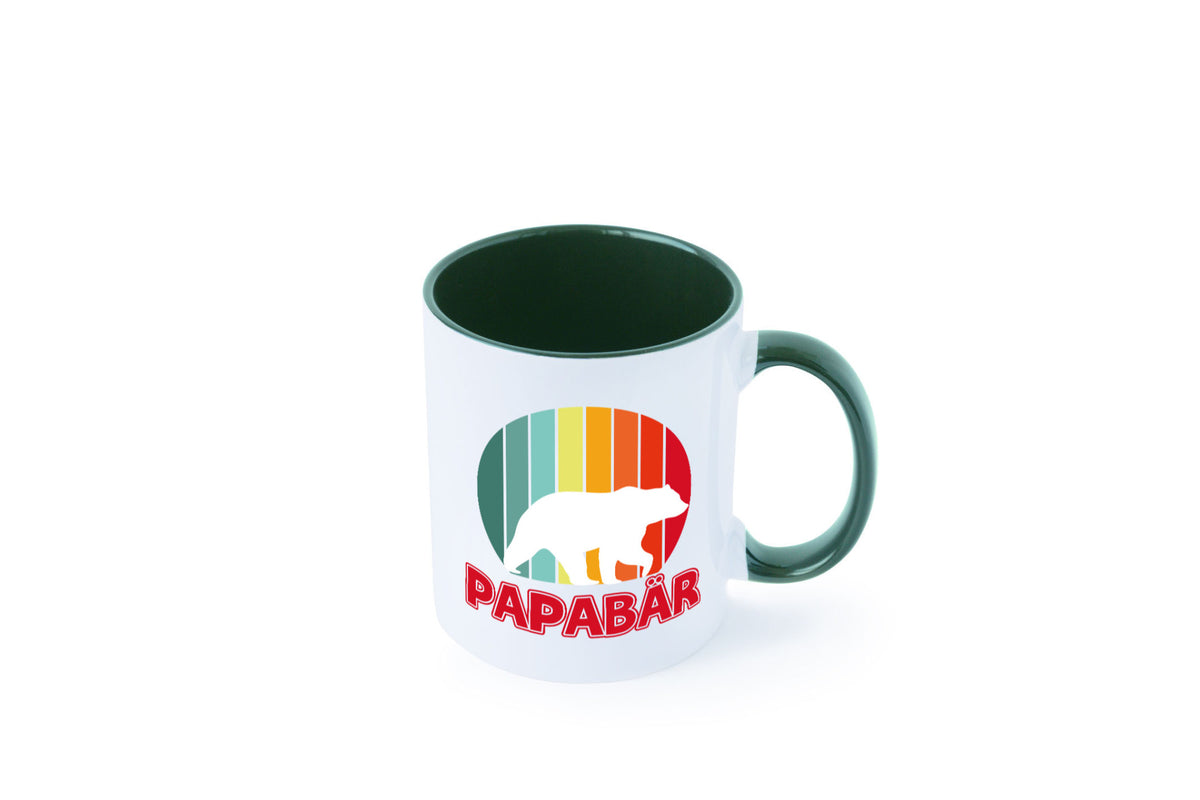 Papabär | Papa Tasse Vater Vatertag Bär lustiger Spruch Geschenk Familie
