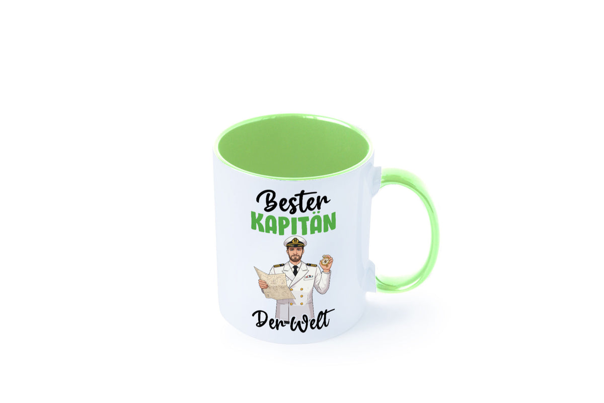 Bester Kapitän | Schiffskapitän Schiff v2 Geschenk Humor Geschenkidee lustiger Tasse
