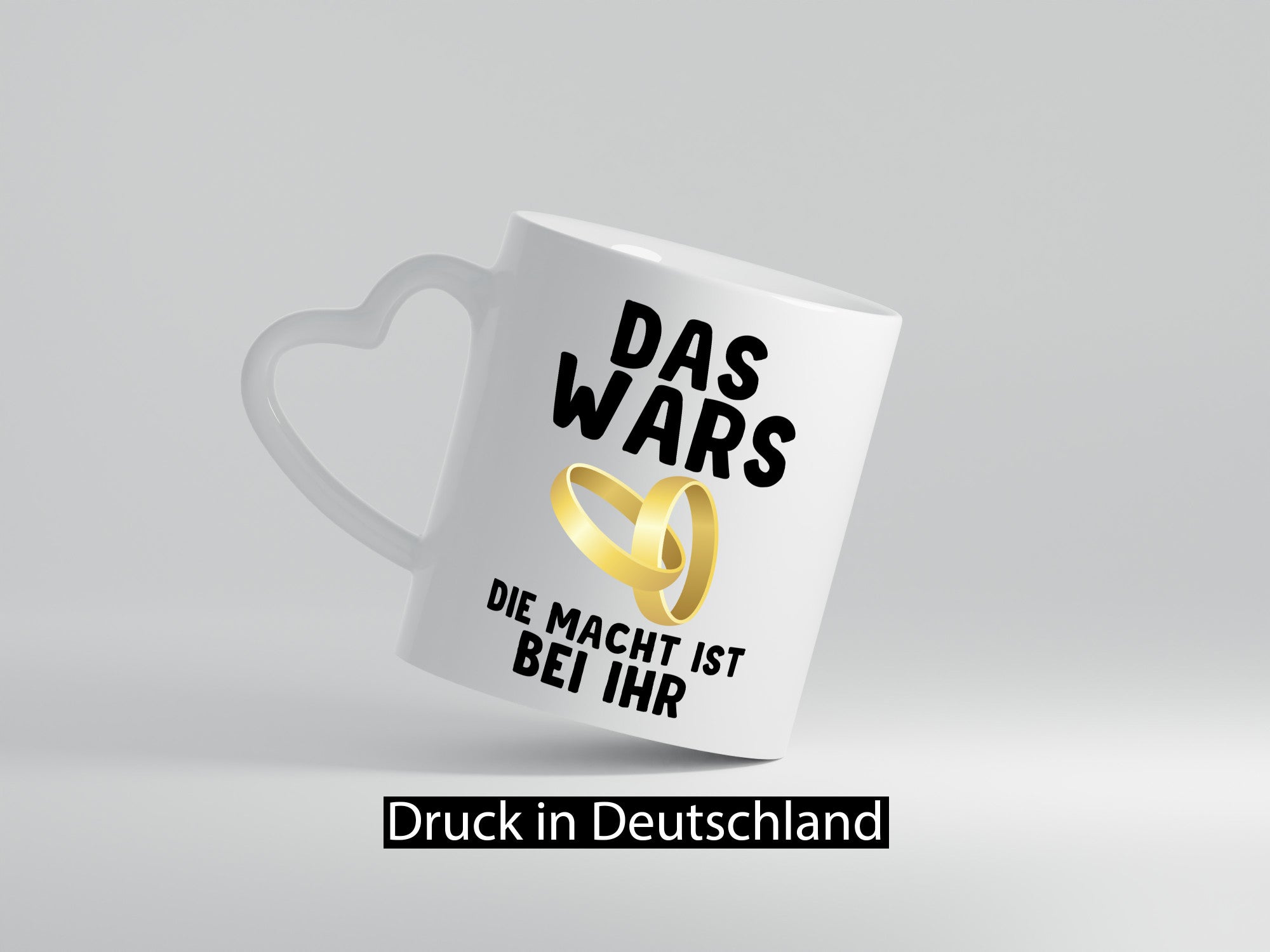 Die macht ist bei ihr | Hochzeit Tasse Ehemann Ehe Geschenk Humor Geschenkidee
