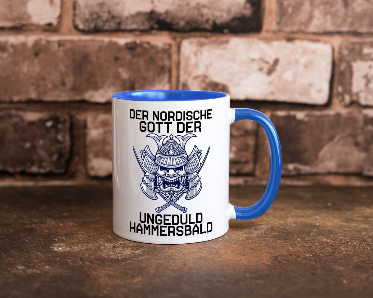 Nordischer Gott der Ungeduld | Mythologie Wikinger lustig Humor Geschenkidee Tasse