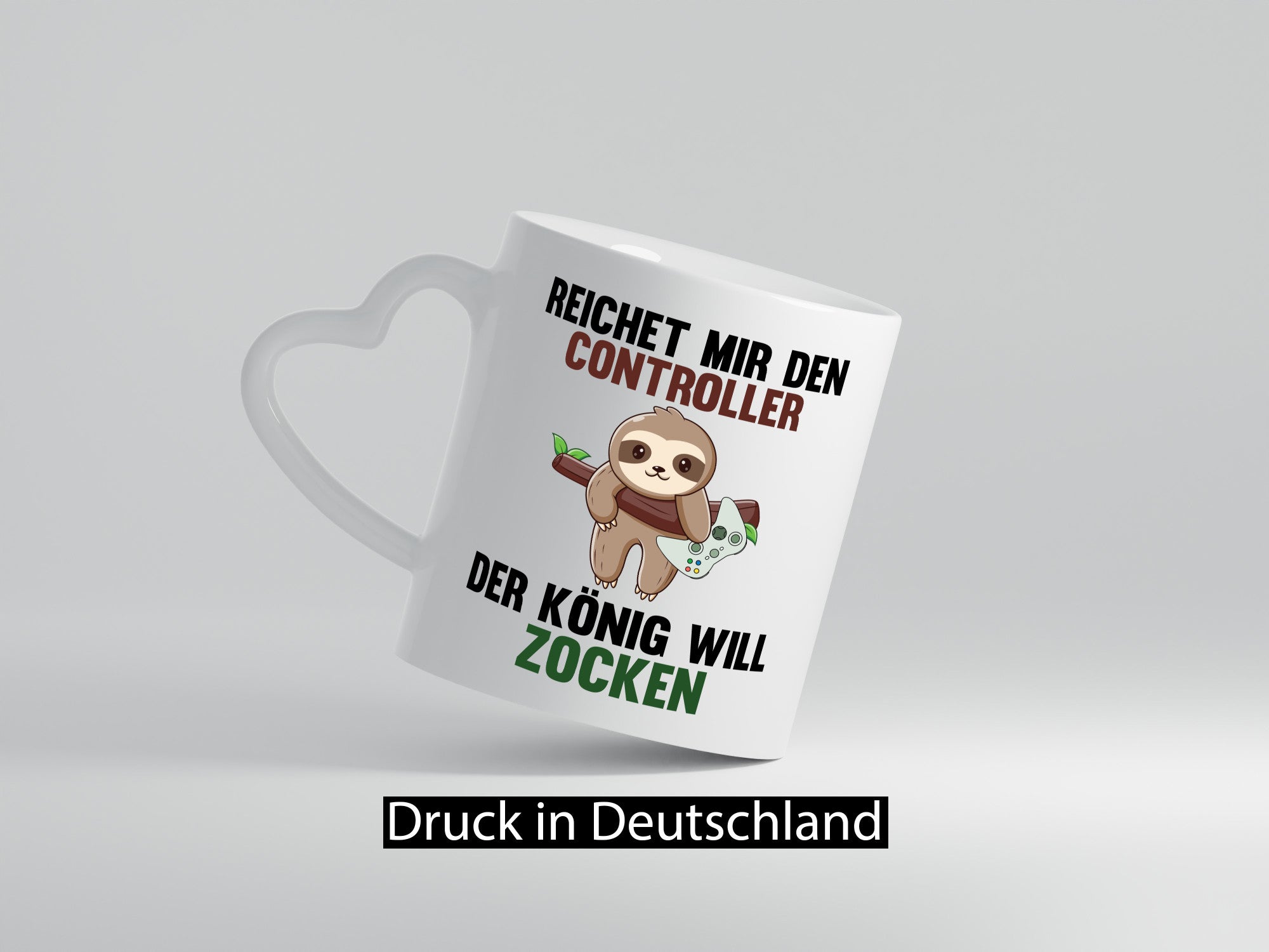 Der gamer will Zocken | Faultier Zocker Geschenkidee Tierliebhaber Humor Tasse