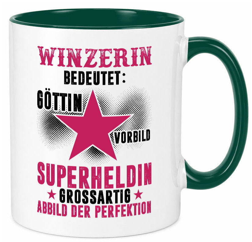 Bedeutung von Winzerin | Weinbauer Wein lustiger Spruch Geschenk Humor