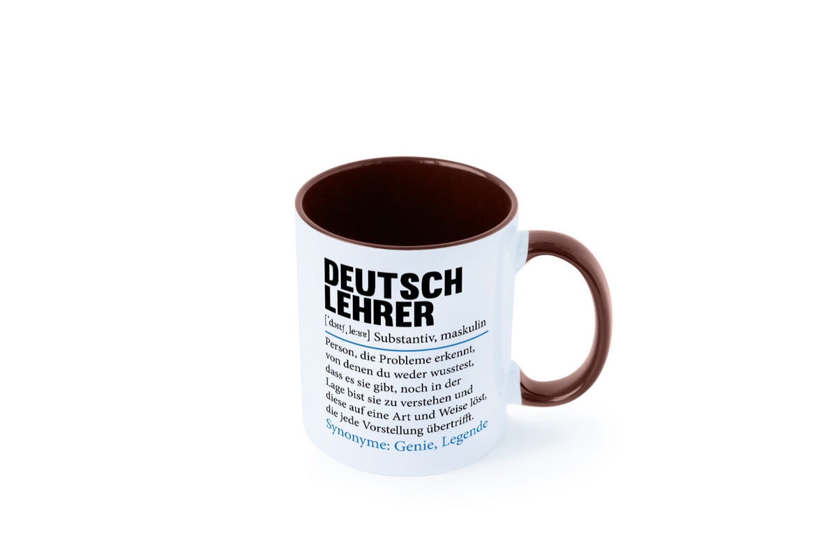 Deutschlehrer Spruch | Lehrer Schule Humor lustig Geschenkidee Geschenk Tasse