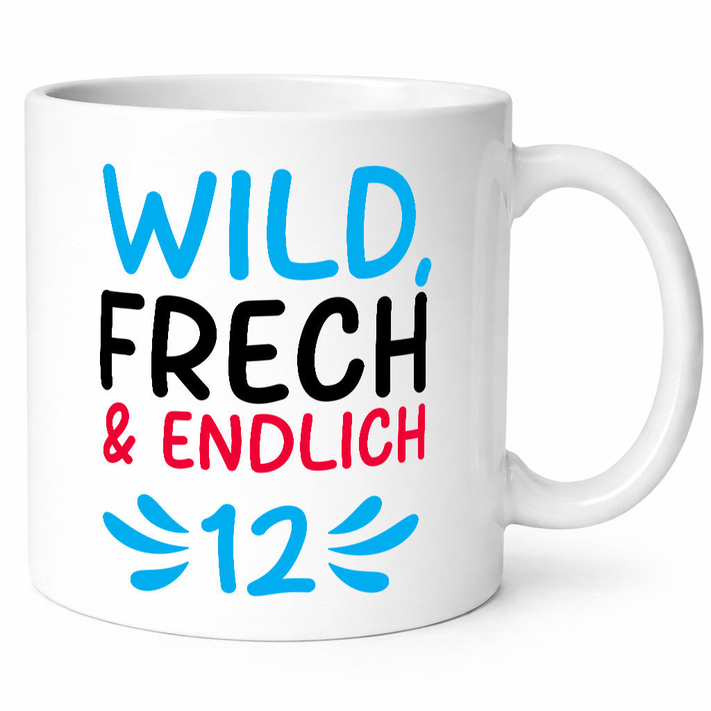 12. Geburtstag | 12 Jahre Wild & Frech lustiger Spruch Geschenk Geschenkidee