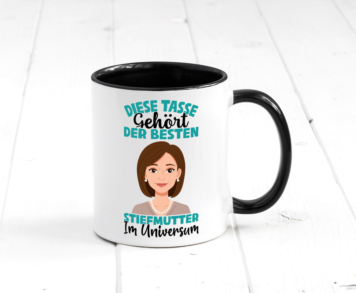Im Universum: Stiefmutter | Stieftochter Beste Geschenk Familie Geschenkidee Tasse