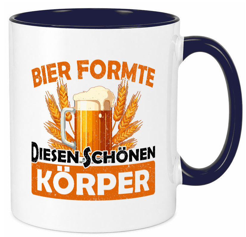 Bier förmte diesen Körper | bierliebhaber v2 Humor Geschenkidee Tasse