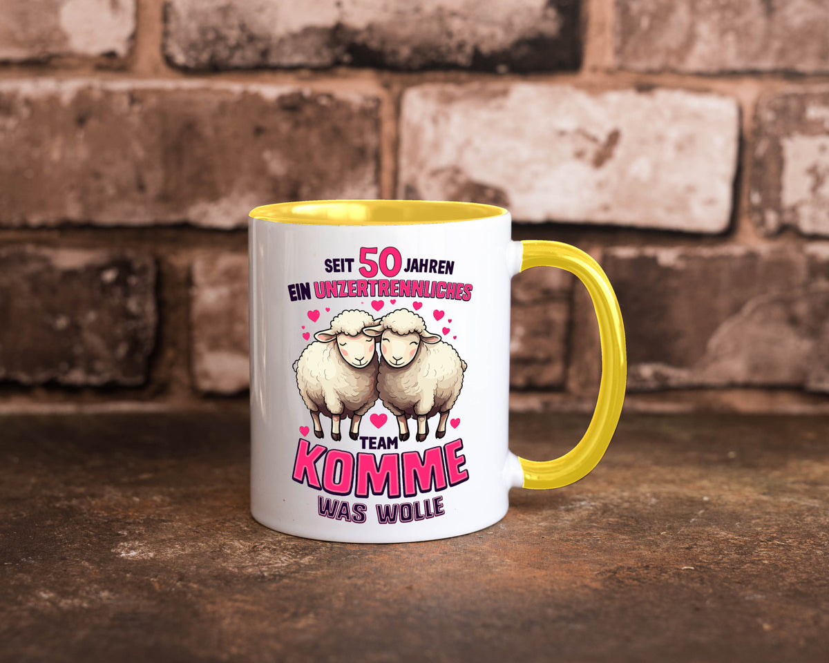 50 Jahre Verheiratet | ein Team Ehepaar Geschenk Humor Geschenkidee lustiger Tasse