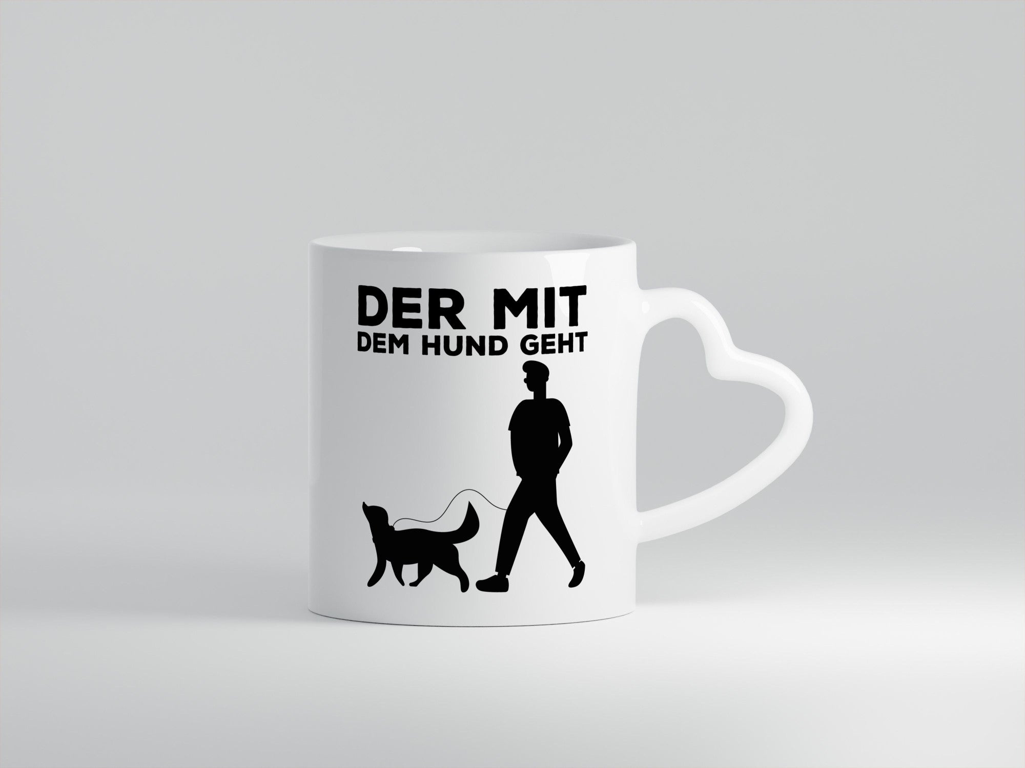 Der mit dem Hund | Hundebesitzer Tasse Spaziergang Geschenk Tierliebhaber Humor